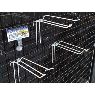 Гачок на сетку L150 двійний з ціникотримачем